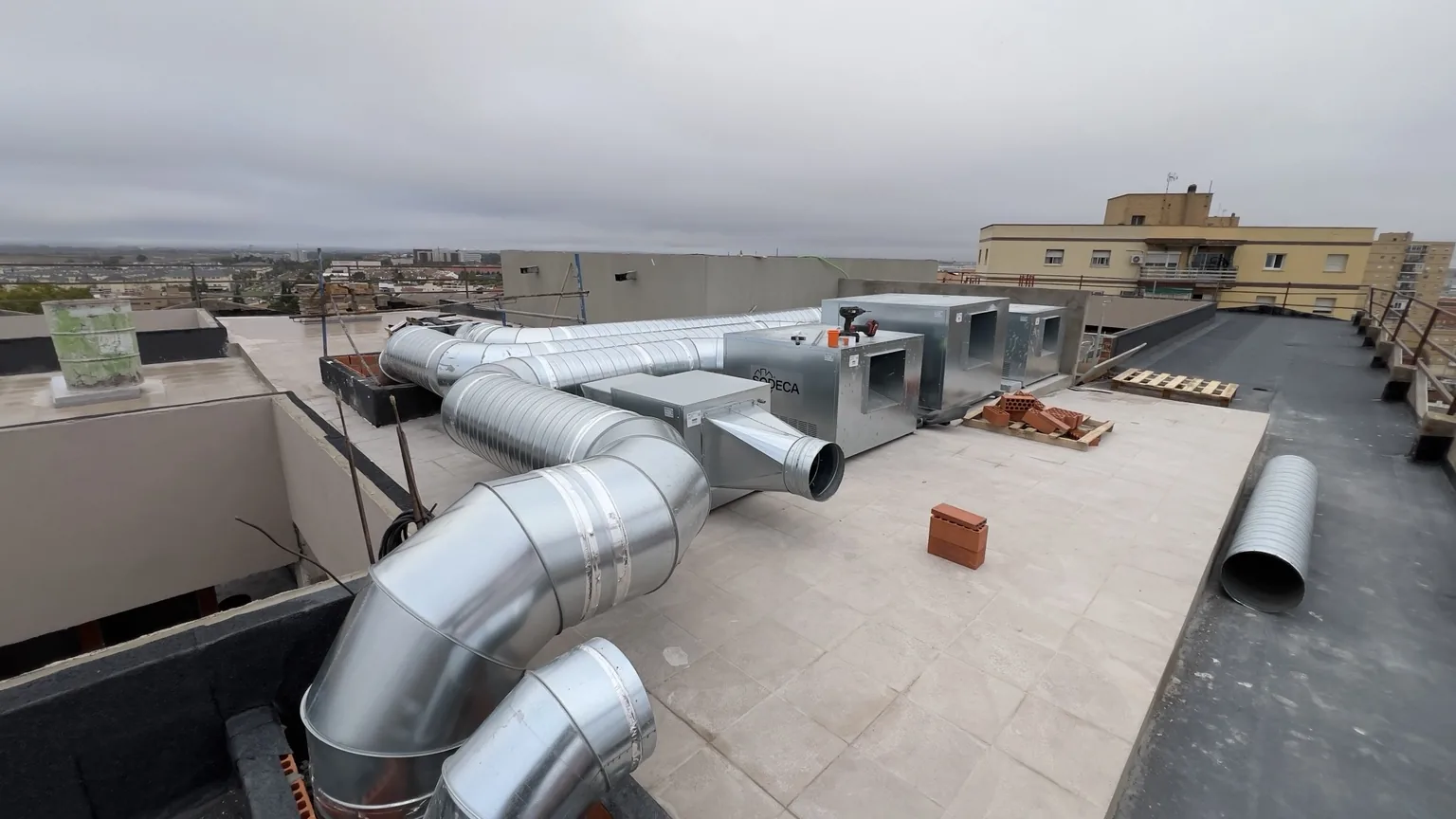 Instalación real de climatización y conductos